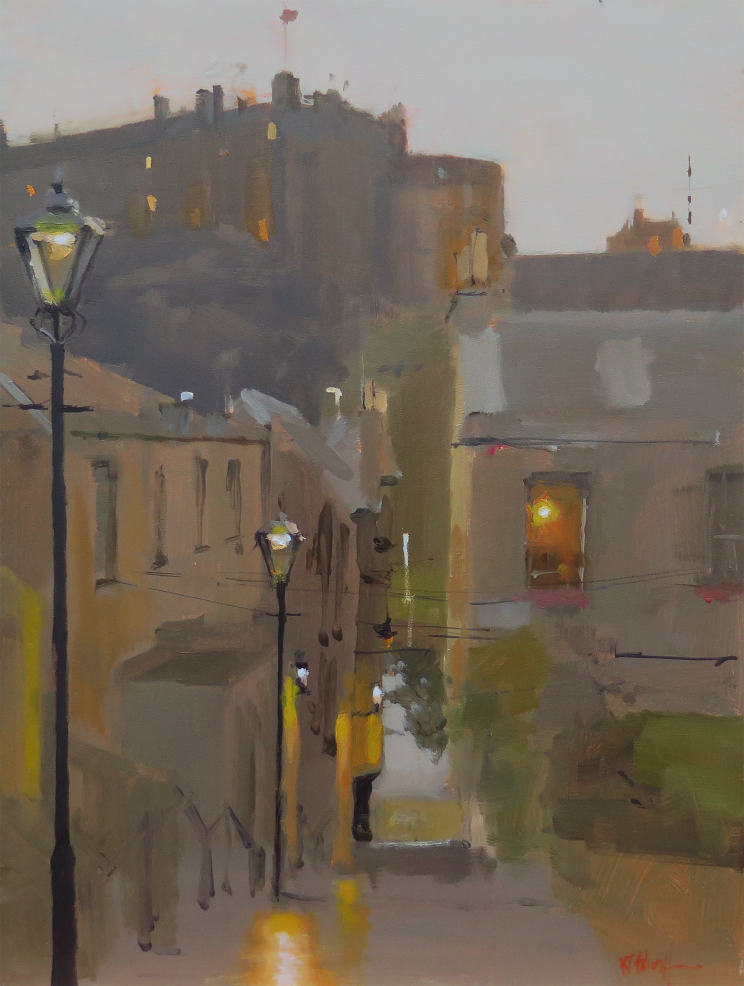 'Day and Night, Vennel Street, Edinburgh' by artist Michael Ashcroft ROI MAFA